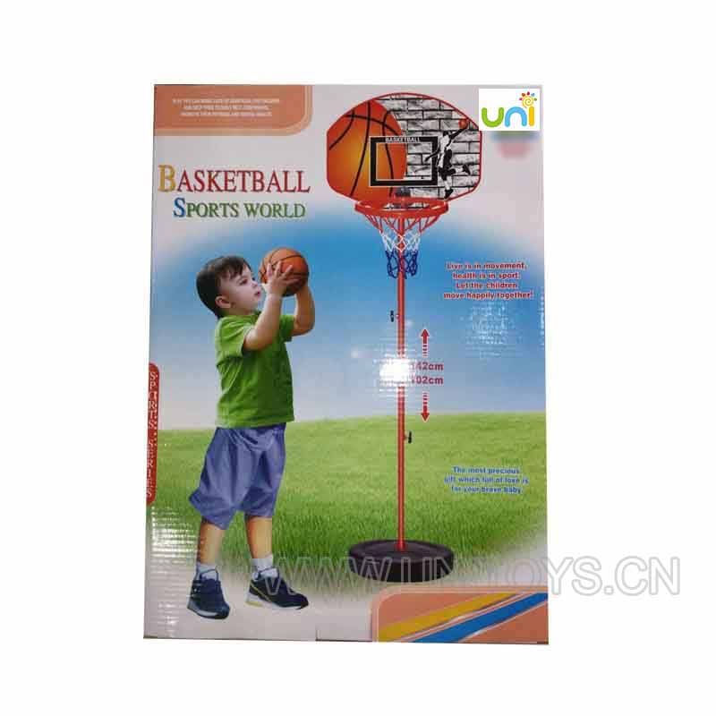 合金可调高低篮球台套庄（配1粒12CM球）