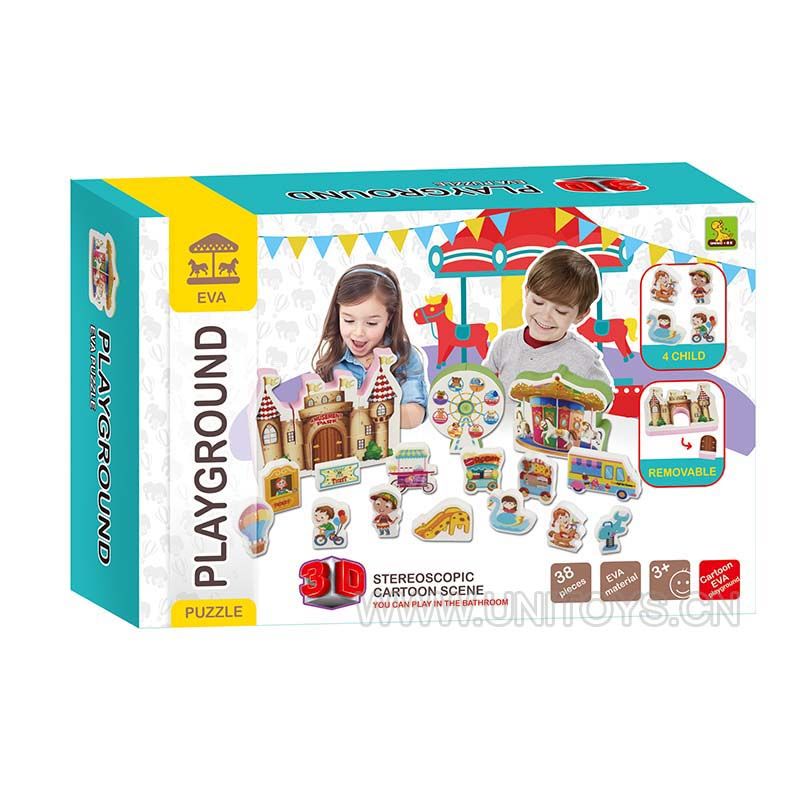 3D立体游乐园积木套庄（30PCS）